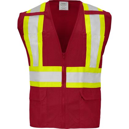 type-o-class-1-two-tone-reflective-h-back-zipper-safety-vest-w-contrast-tape-and-6-pockets