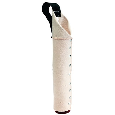 klein-tools-canvas-electrode-round-tool-bag-has-heat-resistant-hard-leather-bottom-klein-tools-canvas-electrode-round-tool-bag-1-compartment-12-15-12-in-h-number-of-compartments:-1-carrying-method:-belt-material:-canvas-heat-