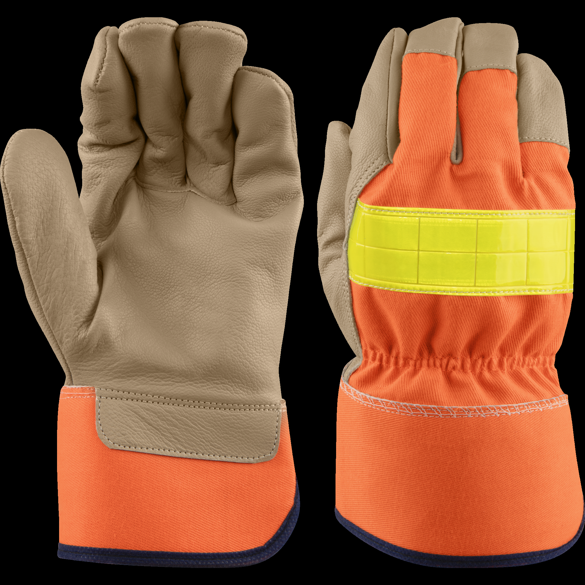 hi-vis-polyester-goat-leather-work-gloves-w-elastic-back-4167-04-xl-ironwear