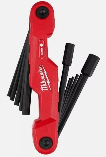 milwaukee-hex-key-set-11-key-electricians-folding-sae-48-22-2180-new-48-22-2180-milwaukee