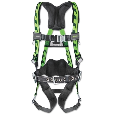 acqcbdpugnmiller-universal-size-green-duraflex-aircore-harness-with-side-and-back-drings-quick-connect-chest-and-leg-straps-lumbar-pad-removable-belt-and-subpelvic-strap-is-designed-with-breathable-opencore-padding-technology