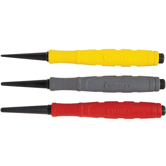 cushioned-slip-resistant-grip-number-of-pieces-3-milled-steel-color-coded-nail-set-includes-132-116-332-in-nail-sets-features-overall-length-in:-5-grip:-cushioned-slip-resistant-item:-color-coded-nail-set-includes:-132-116-33