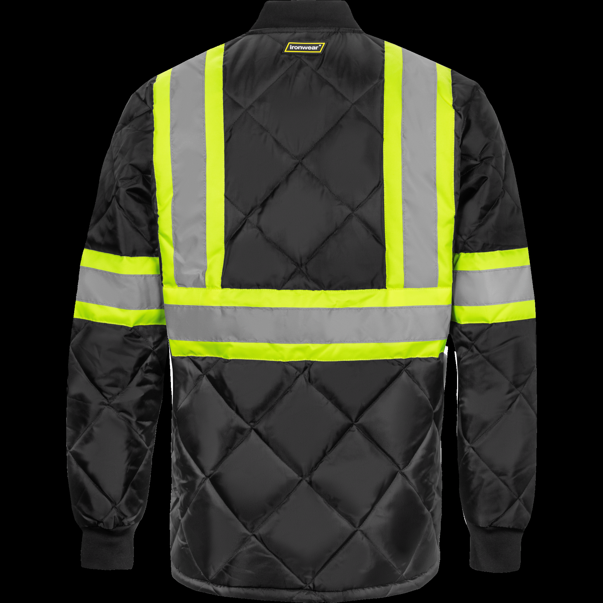 class-1-type-o-hi-vis-reflective-diamond-quilted-freezer-jacket-w-zipper-front-and-7-pockets-6915-b-00-xsm-ironwear