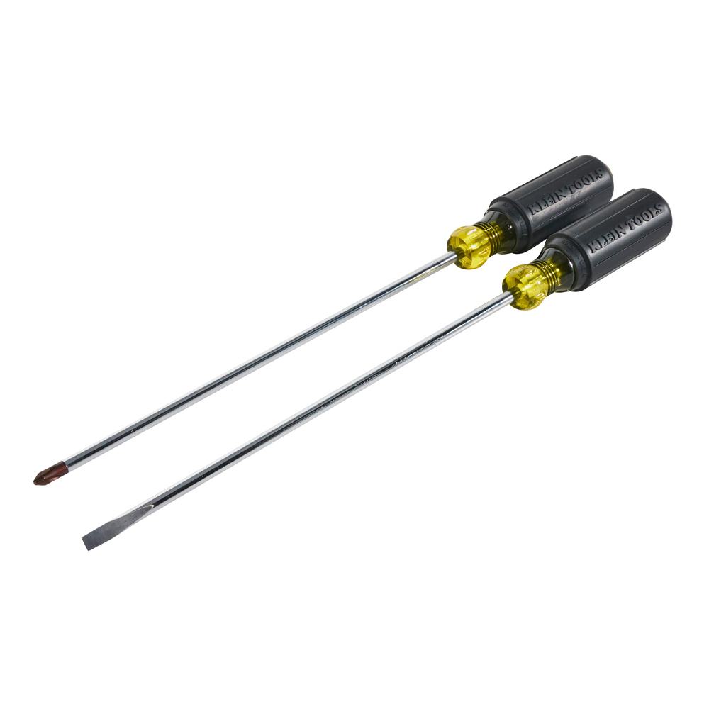 Screwdriver Set, Long Blade Slotted and Phillips, 2-Piece