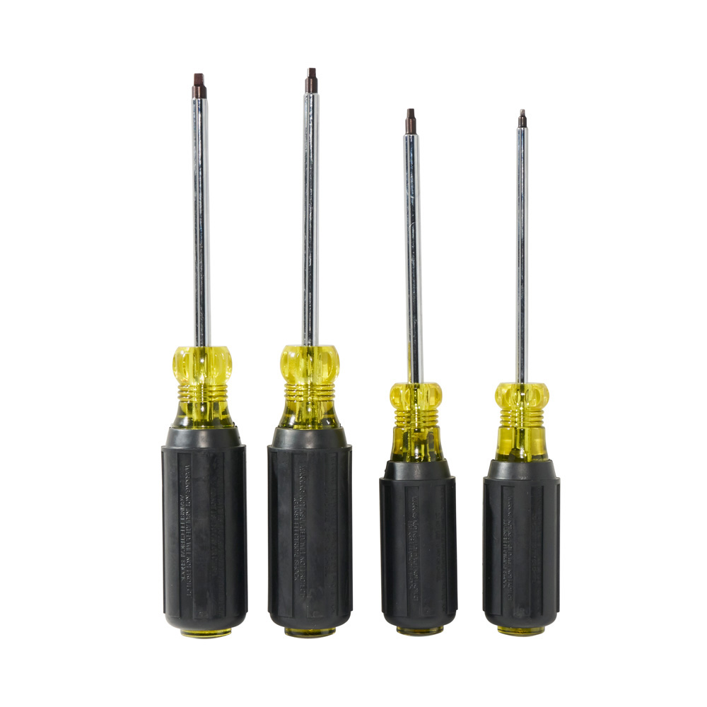 Screwdriver Set, Square Recess, 4-Piece