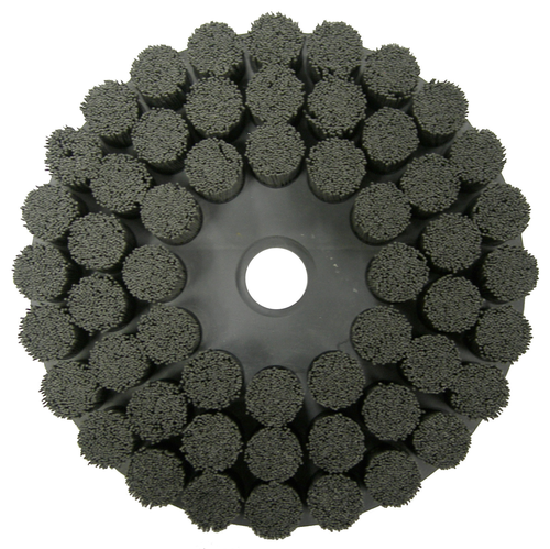 Burr-Rx 10" Maximum Density Shell-Mill Holder Disc Brush, .055/80CG Crimped Fill