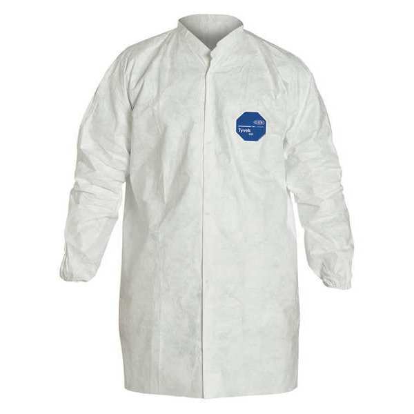 ty216swhsm003000disposable-lab-frock-antistatic-no-attached-hood-no-chest-size-maximum-35-34-in-chest-size-minimum-32-14-in-clean-process-status-not-clean-processed-closure-type-snaps-collar-style-mandarin-color-white-cuff-st