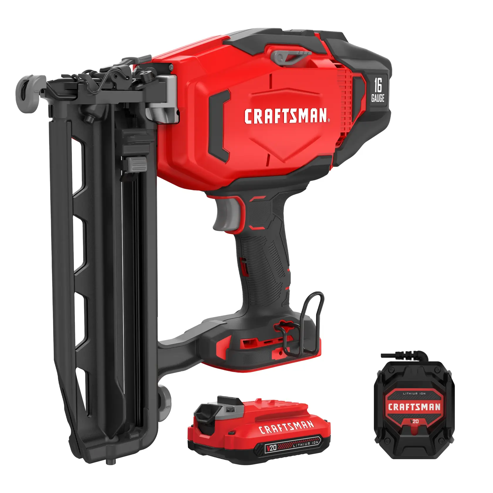 CRAFTSMAN V20* Cordless Finish Nailer Kit with 1.5 Ah Battery and Charger
