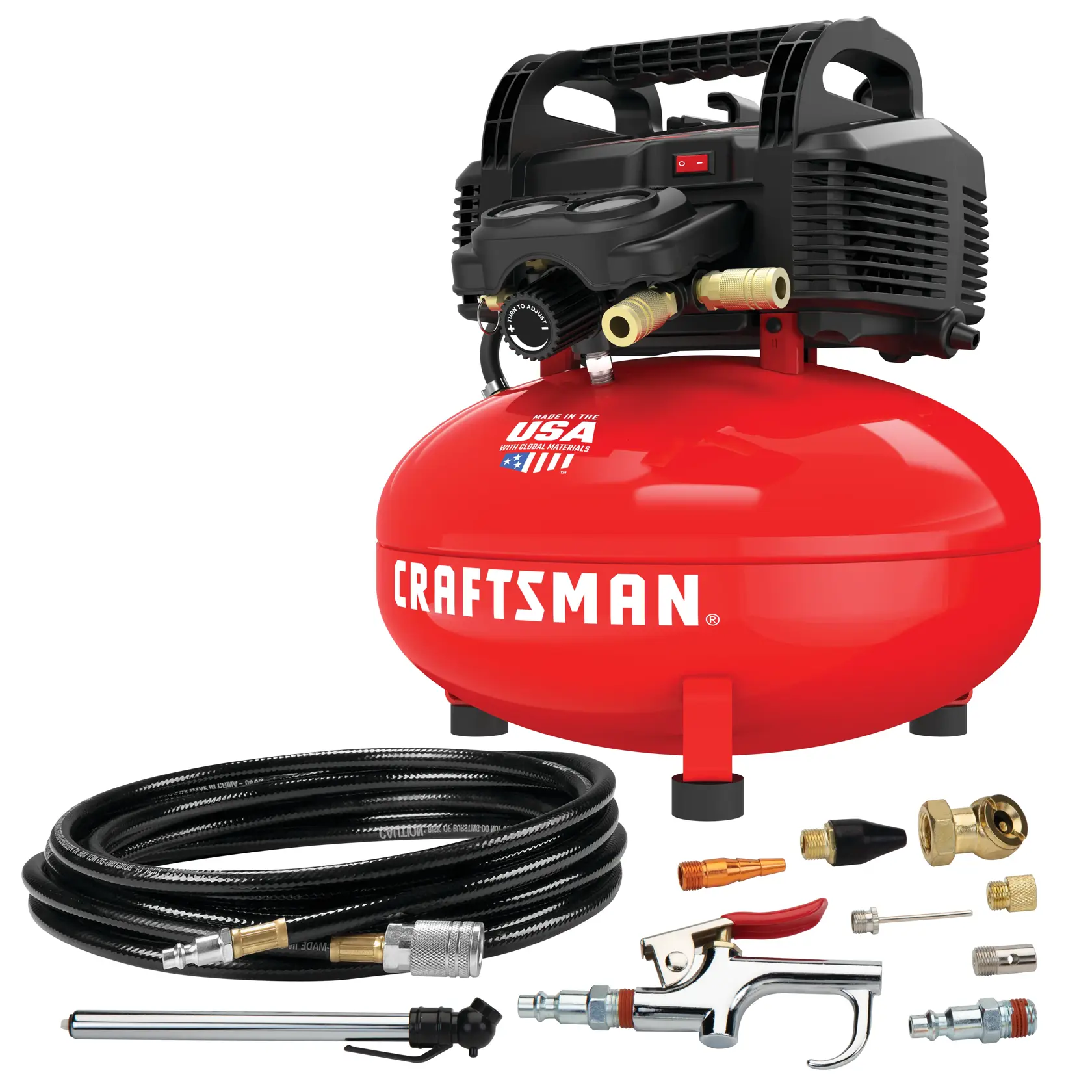 CRAFTSMAN 6-Gallon 150 PSI Portable Corded Air Compressor Kit (13-Piece)