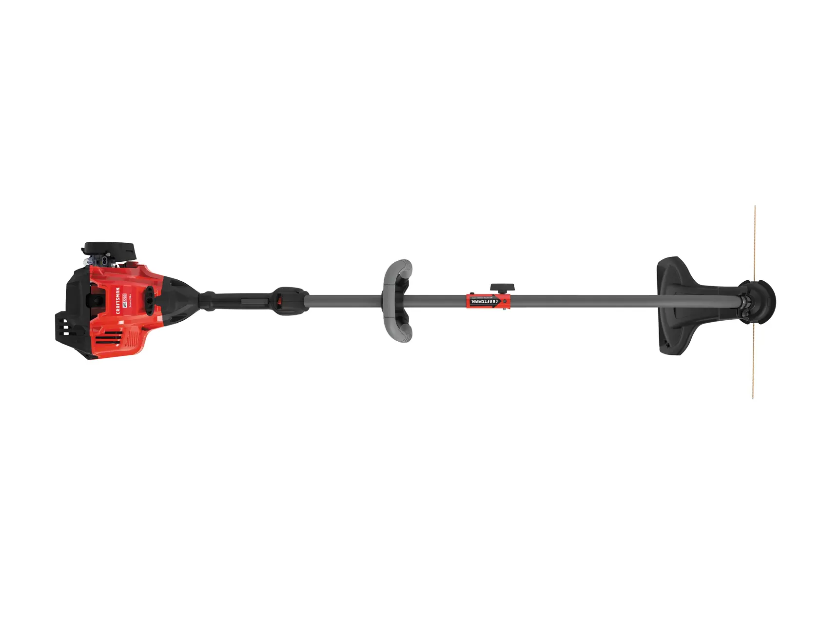 CRAFTSMAN 17-inch 25cc 2-cycle Attachment Capable Curved Shaft Gas WEEDWACKER Trimmer