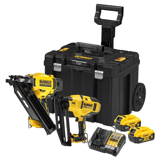 18V XR® Brushless Twin Nailer Kit