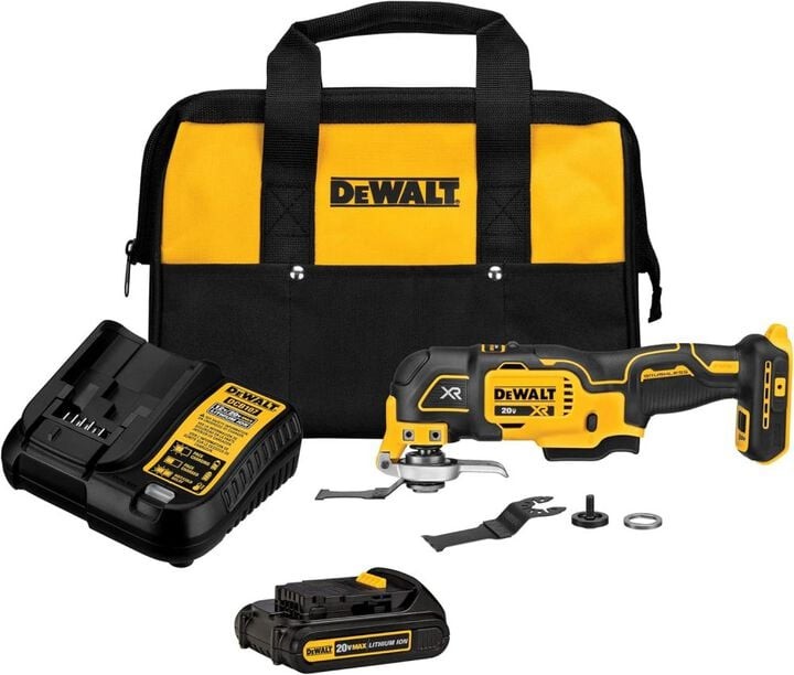 DeWalt 20V MAX XR Cordless Brushless 3-Speed Oscillating Multi Tool with (1) 20V 1.5Ah Battery and Charger