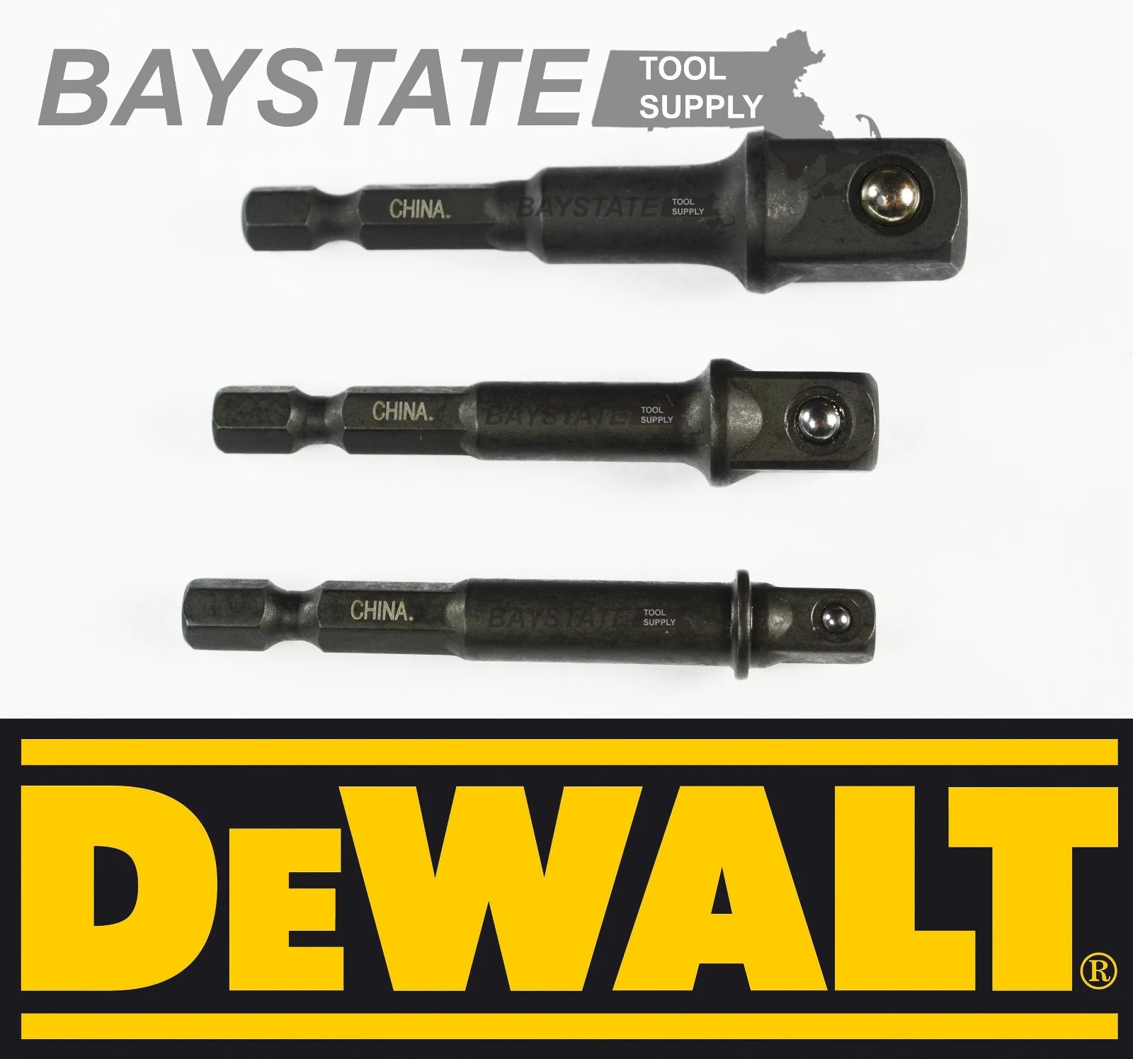 DEWALT Impact Ready 1/4 In. Hex Shank To 1/2 In. Socket Adapter