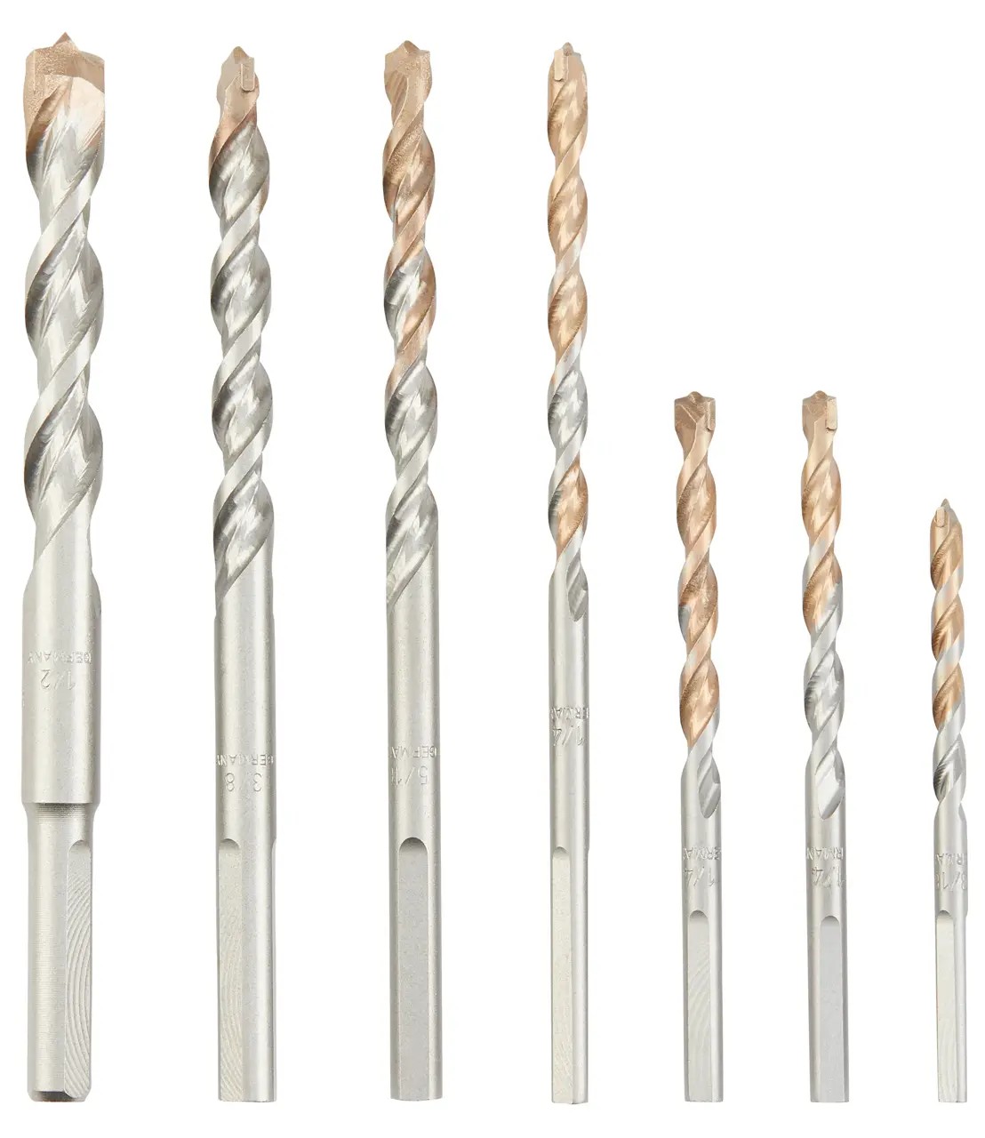 DeWalt 7-Piece Premium Percussion Masonry Drill Bit Set