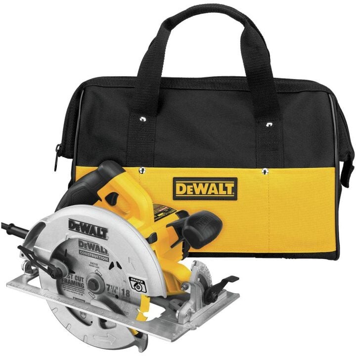 DeWalt 7-1/4-in. Lightweight Circular Saw with Contractor Bag (Tool Only)