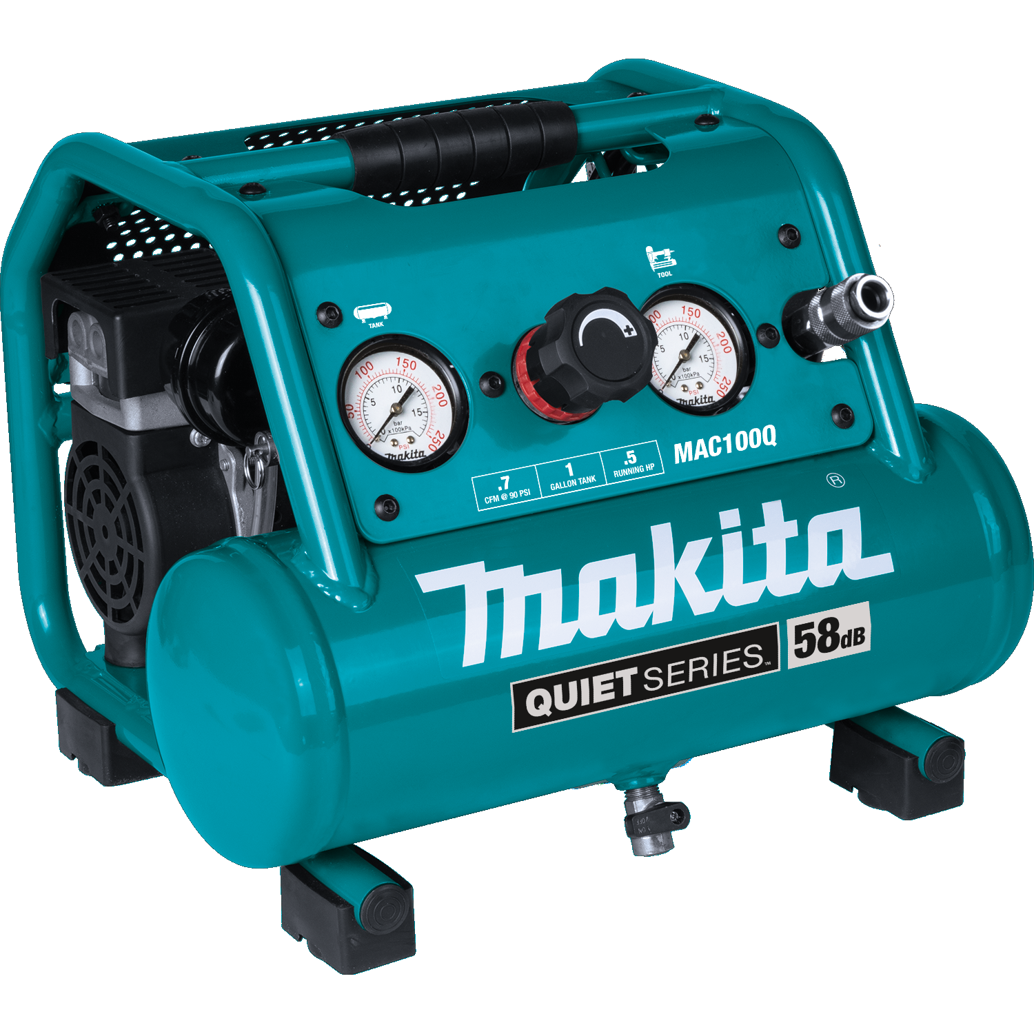 quiet-series-12-hp-1-gallon-compact-oilfree-electric-air-compressor-mac100q-makita