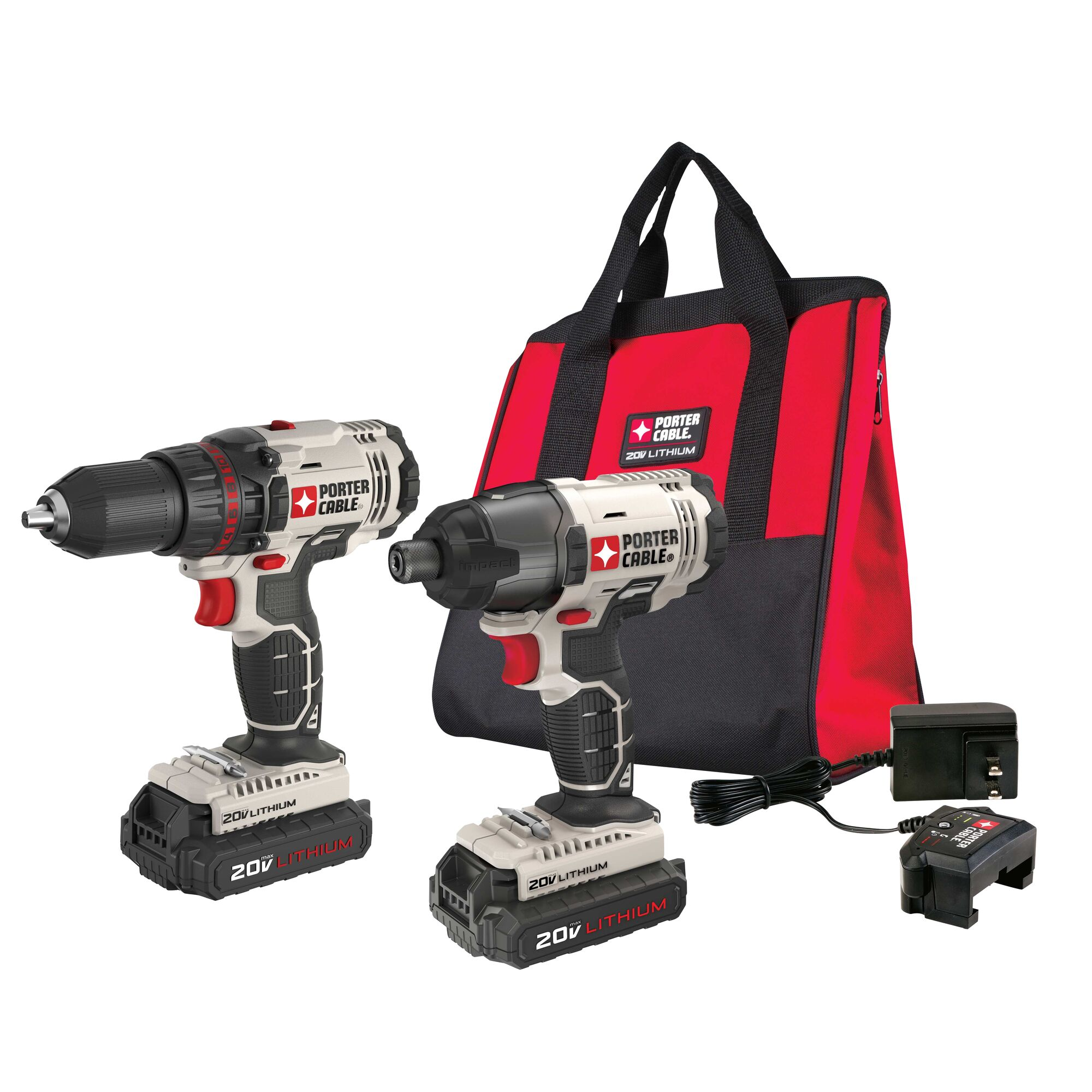 20V MAX* 1/2 in. Cordless Drill/Driver and 1/4 in. Impact Driver Combo Kit