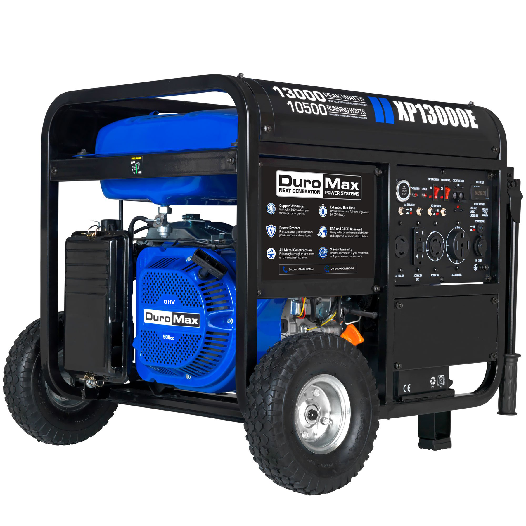 DuroMax 13,000 Watt Gasoline Portable Generator