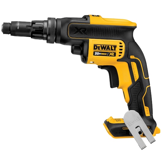 dcf622bthe-dewalt-dcf622b-20volt-max-xr-versaclutch-adjustable-torque-screw-gun-delivers-up-to-2-000-rpm-s-of-consistent-speed-ideal-for-metal-fastening-applications-it-features-a-dewalt-built-brushless-motor-for-increased-ef