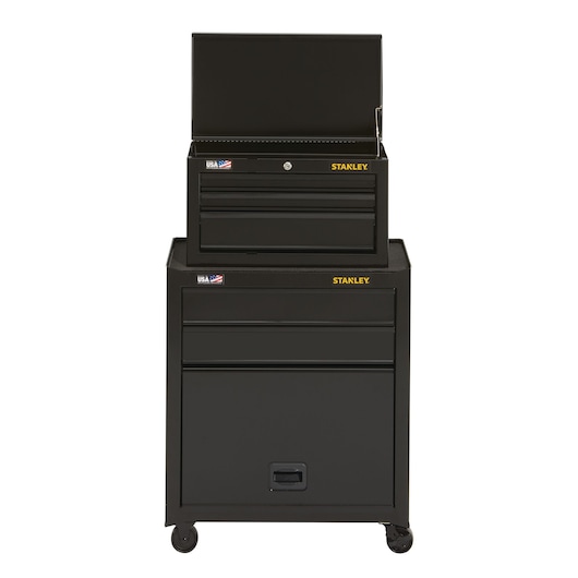 stst22656bkthis-26inch-wide-5drawer-tool-chest-and-cabinet-is-constructed-of-allsteel-for-strength-and-durability-it-has-30pound-load-capacity-fullextension-ballbearing-drawer-slides-and-a-keyed-locking-system-with-two-extern