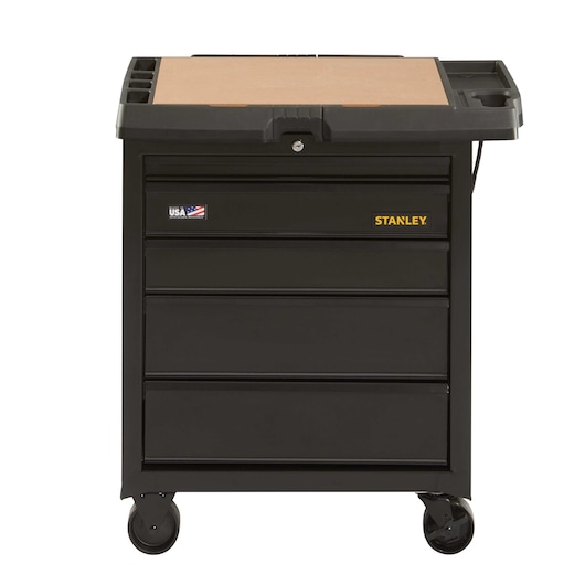 stst23151bkthis-31inch-wide-5drawer-mobile-workbench-is-constructed-of-allsteel-for-strength-and-durability-it-has-a-medium-density-fiberboard-mdf-work-surface-that-is-removable-and-reversible-along-with-five-50pound-load-cap