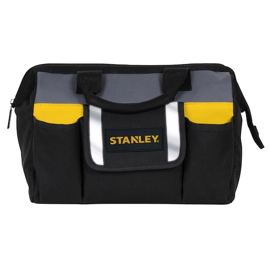 the-stanley-stst70574-12-inch-tool-bag-is-ideal-for-carrying-hand-tools-and-the-adjustable-strap-allows-for-easy-access-to-contents