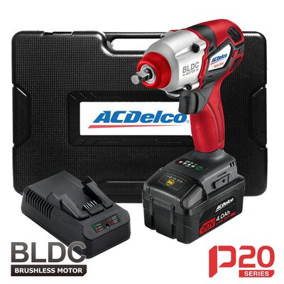 ACDelco P20 - 20V BRUSHLESS 3/8" Imp Wrench Kit