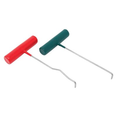 AES Industries 9317 2-Piece Pull Rod Set, Vinyl Grip, Green/Red