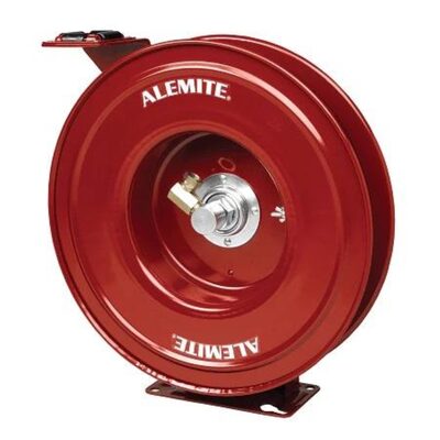 Alemite 7335-B Red Heavy-Duty Air/Oil/Water Hose Bare Reel
