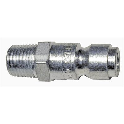 Amflo 3/8" Coupler Plug with 1/2" Male Thread Automotive T Style- Pack of 10