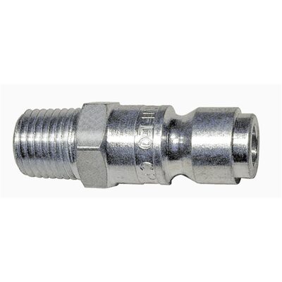 Amflo 3/8" Coupler Plug with 3/8" Male threads Automotive T Style- Pack of 10