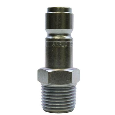 Amflo 1/2" Coupler Plug with 1/2" Male threads Automotive T Style- Pack of 10