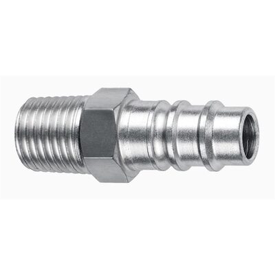 Amflo 1/4" Coupler Plug with 1/4" Male thread HI-FLO- Pack of 10