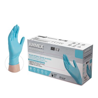 Ammex Nitrile PF Exam Gloves M