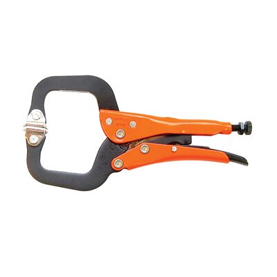 Anglo American Grip-On 6" C-Clamp with Swivel Tips (Epoxy)