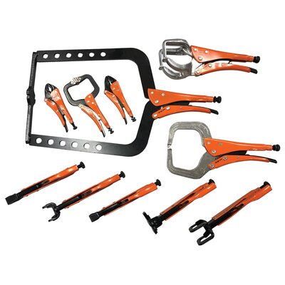 Anglo American Grip-On 11PC Locking Pliers for Alum body work