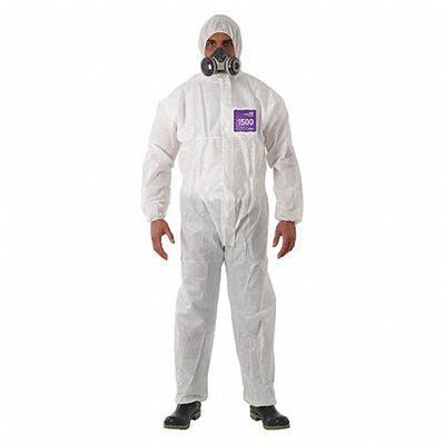 Ansell ALPHATEC 681500 SERGED HOODED COVERALL SIZE 3XL