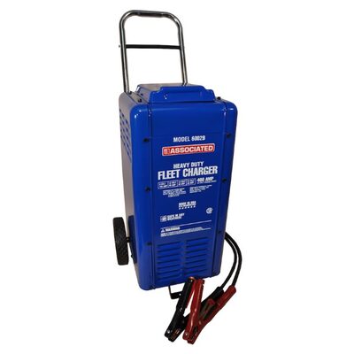 Associated 6002B 6V/12V/18V/24V 100A/80A/50A/40A  Heavy Duty Fleet Wheel Battery Charger with 400A Engine Start