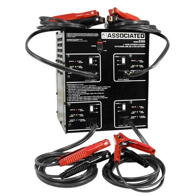 Associated 4 X 20-Amp Gang Charger for Gel, AGM, and others