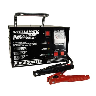 Associated Charger,12V/40A Automatic Bench w/Override Switch