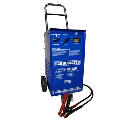 Associated US20 6V/12V 40A/10A Wheel Battery Charger with 200A Engine Start and 90 MInute Timer