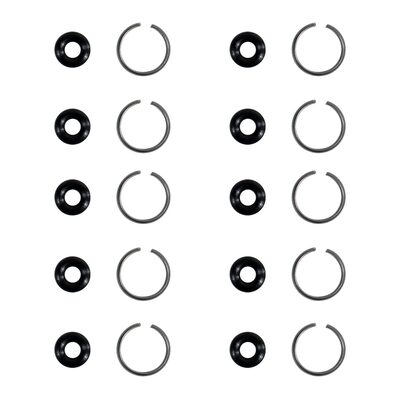 Astro Pneumatic 1/2' 10pc Anvil O-ring & 10pc Retaining Ring