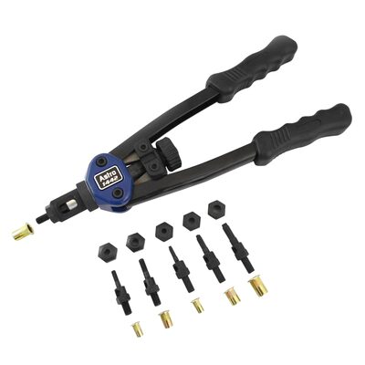 Astro Pneumatic 13" Nut/Thread Hand Riveter Kit w/ Nosepiece Set