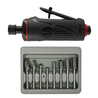 Astro Pneumatic 8PC BURR SET / 1/4"  DIE GRINDER COMBO