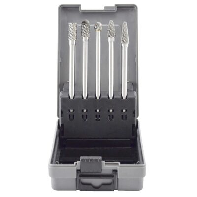 Astro Pneumatic 5pc Long Double Cut Carbide Burr Set 4.5"