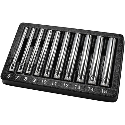 Astro Pneumatic 10pc 1/4 Inch Drive Extra Deep Metric Socket Set