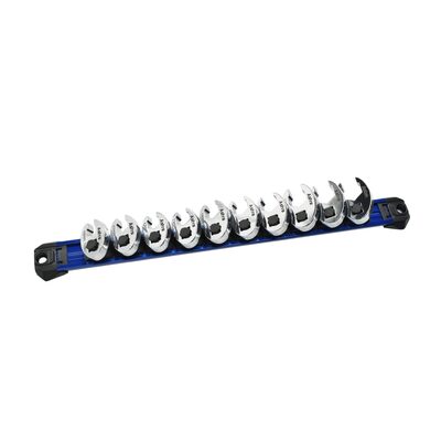 Astro Pneumatic 10 Piece 3/8 Inch Drive Metric Anti-Slip Crowfoot Flare Nut Wrench Set