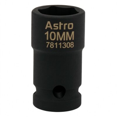 Astro Pneumatic 10MM 1/4 Inch Drive Low Profile Nano Impact Sockets - Metric