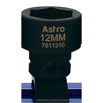 Astro Pneumatic 12MM 1/4 Inch Drive Low Profile Nano Impact Sockets - Metric