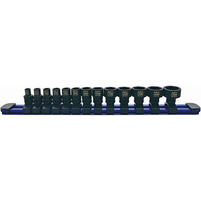 Astro Pneumatic 13-Piece 1/4? Drive Low Profile Nano Impact Sockets &hyphen; Metric